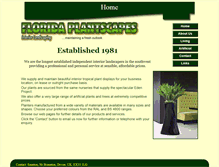 Tablet Screenshot of floridaplantscapes.co.uk